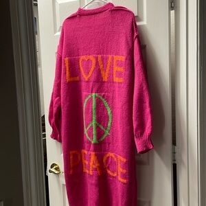 Long cardigan sweater